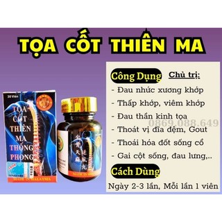 Combo 10h tọa cốt thiên ma thống phong hoàn_hết đau nhức xương khớp, cho giấc ngủ êm say