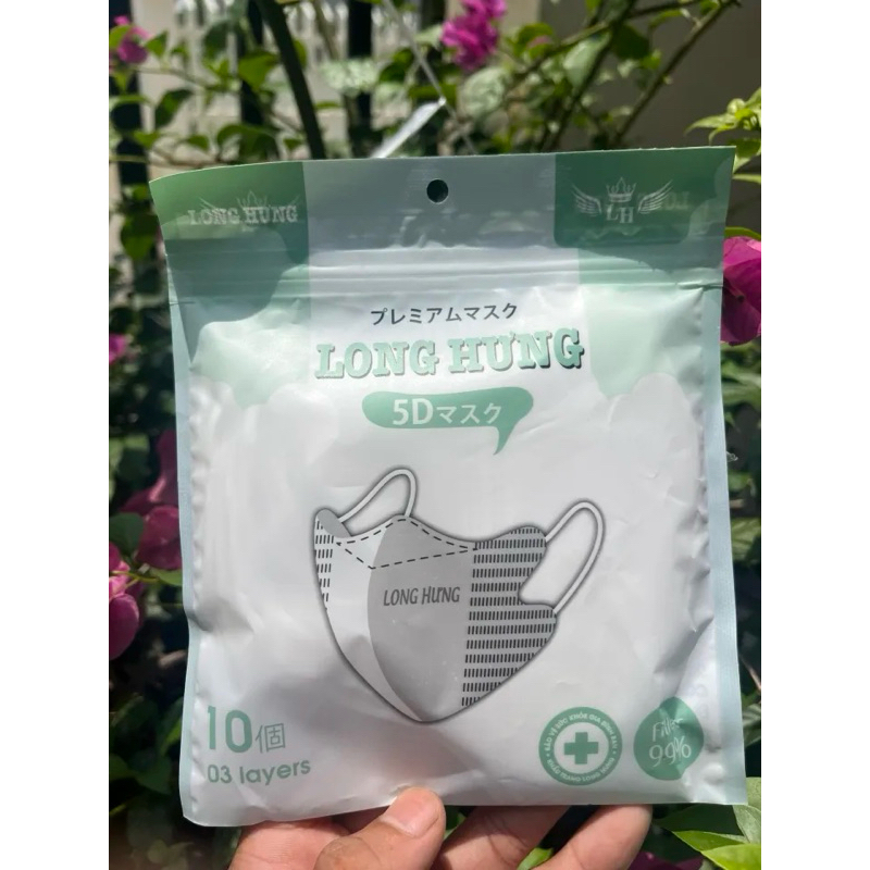 KHẨU TRANG 5D Mask LONG HƯNG