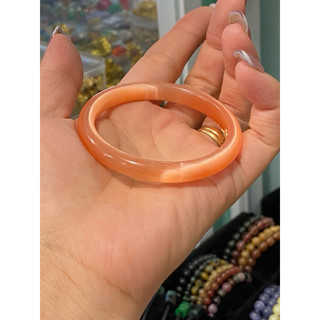 Vòng mèo đỏ cam bản hẹ 8li màu đẹp lạ