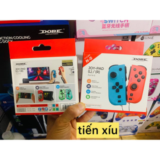 tay cầm joycon nintendo switch Oled v1 v2 Lite hãng Dobe tay Joycon mầu xanh lá cho Nintendo switch