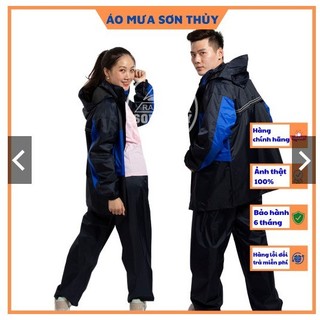 Bộ áo mưa 2 lớp Sơn Thủy- bộ quần áo đi mưa chống lạnh K4