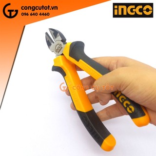 Kìm kềm cắt chéo công nghiệp 180mm INGCO HDCP28188 bằng thép chuyên cắt dây điện, dây kẽm, dây thép