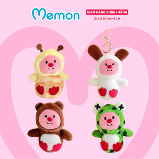 Móc khóa gấu bông hải ly loopy cosplay cao cấp memon