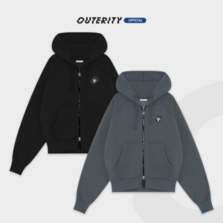 Áo khoác Boxy Hoodie Double zip local brand nam nữ unisex Outerity Basic