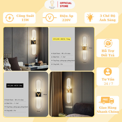 Đèn Tường Energy Green Lighting Sừng Huơu DT-LJ40,DT-LJ60 - Decor Trang Trí Phòng Khách / Phòng Ngủ