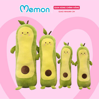 Gấu Bông Quả Bơ Dài, Bơ Nhồi Bông Làm Gối Ôm Cho Bé Memon