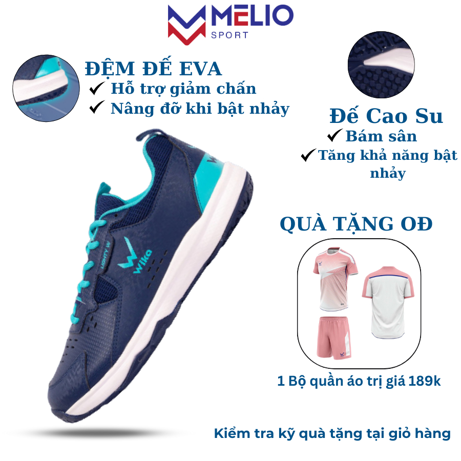 Giày Bóng Chuyền Wika Maru Chính Hãng, Giày Cầu Lông GiàyThể Thao Nam Nữ Đa Năng Cao Cấp Mềm Ôm Chân