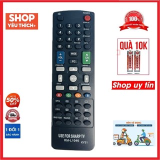 Điều khiển tivi use for sharp tv rm-l1046 remote dùng cho tivi use for sharp tv rm-l1046, đầu bấm dùng use for sharp tv
