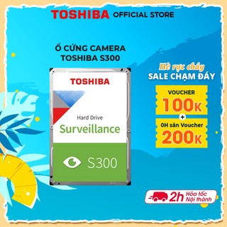 Ổ cứng gắn đầu ghi camera hdd toshiba s300 pro 8tb/10tb surveillance 3.5inch sata 6 gbit/s, buffer size 256 mb