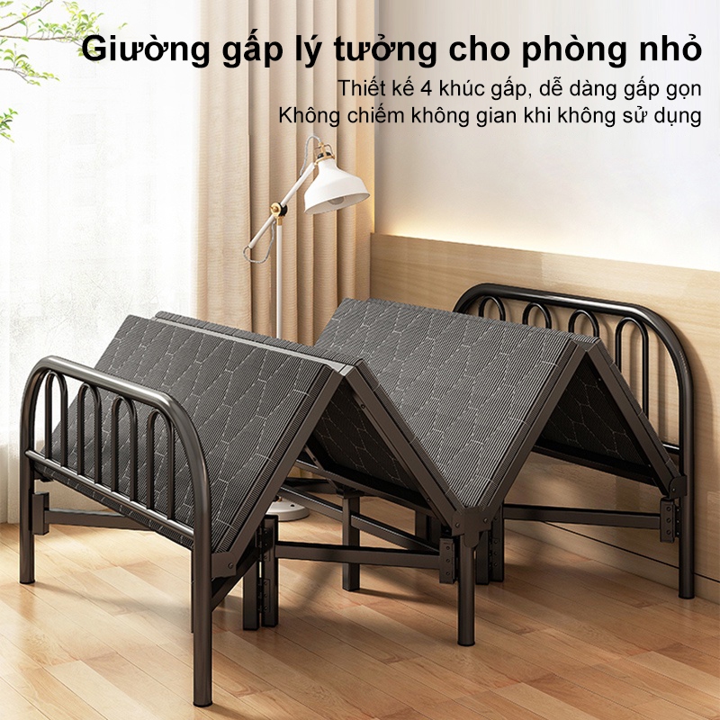 MY Giường Gấp Văn Phòng khung sắt 1m9 Giường Gấp Gọn Thông Minh đa năng 2 người nằm chắc chắn | BigBuy360 - bigbuy360.vn