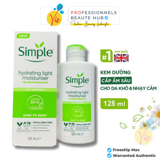 Simple Lotion Dưỡng Ẩm Hydrating Light Moisturiser - Kem dưỡng ẩm Simple Kind To Skin 125ml