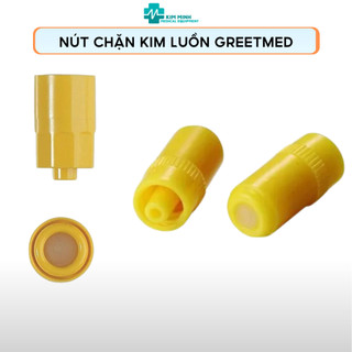 Nút chặn kim luồn greetmed - 1 cái màu vàng