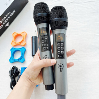 Mic không dây đa năng dành cho loa kéo âm ly màn hình hiển thị pin chinhr cho tan số SAM PRO