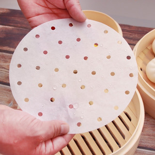 Set 100 giấy nến tròn đục lỗ, giấy thấm dầu ăn