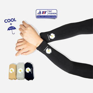 [ Combo 3 Đôi ] Ống Tay Chống Nắng, Bao Tay Chống Nắng, Găng Tay Đi Phượt Nam Nữ Unisex Ngắn Hoa Cúc Không Xỏ Ngón