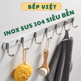 Móc treo quần áo gắn tường inox 304 siêu dày chịu lực tốt, siêu bền - Tặng kèm ốc vít- GK022