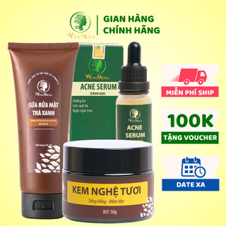 Bộ sạch mụn nám - trắng da chuyên sâu Wonmom