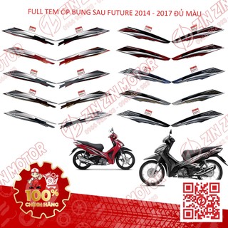Tem ốp sườn, bụng sau xe future 125 mập, future fi 125, future bxc 125 2014 2015 2016 2017 chính hãng - zzm