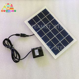 Bộ bơm nước năng lượng mặt trời hồ cá 5v 3w, bơm chìm mini 5v - lk0777