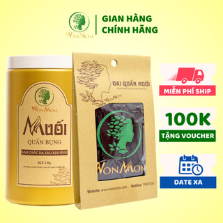 [ Giảm 35K - Đơn 339K ] Bộ giảm eo siêu tiết kiệm cho mẹ sau sinh Wonmom ( 1 muối quấn bụng + 1 đai quấn muối )