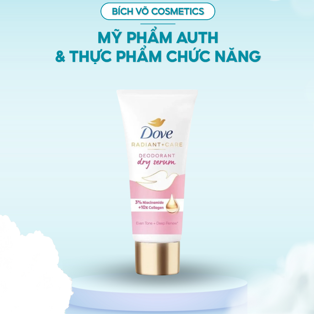 Kem Khử Mùi Dove Tinh Chất Serum Dưỡng Sáng Mờ Thâm Nách Deodorant Dry Serum 40ml