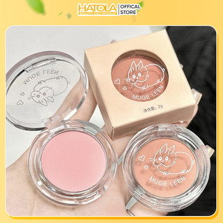 Phấn má hồng cam đơn sắc lâu trôi makeup trang điểm đa phong cách makeup đi chơi Hatola