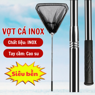 [ Quà Tặng 1 Khóa link  Cho Khách Hàng Mua Hôm Nay ]Vợt Cá inox Tam Giác Liền Vành , Vợt Cá Gấp Gọn 1m7- 2m1-2m5