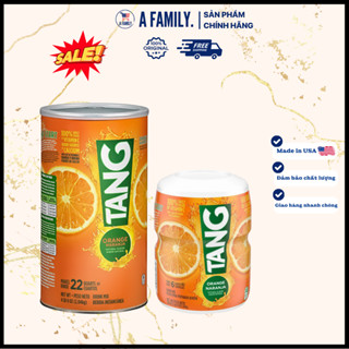 ( HÀNG MỸ- DATE XA ) Bột Pha Nước Cam Tang Orange Naranja Mỹ 566g - 2.04kg