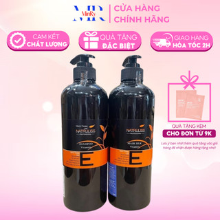 Cặp gội và hấp Natruliss Vitamin chăm sóc tóc hư tổn khô sơ và tẩy 750mlx2 | HAIRSHOP MINRY