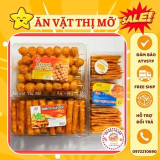 Combo 3 Hộp bánh pò quẩy hộp, bánh pò xiên vừng, bánh pò miếng vừng