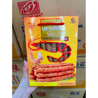 LẠP XƯỞNG TÔM TÂN HUÊ VIÊN (hộp quai xách 500g)