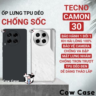 Ốp lưng Tecno Camon 30, 30s chống sốc, viền vuông Cowcase | Vỏ điện thoại Techno bảo vệ camera