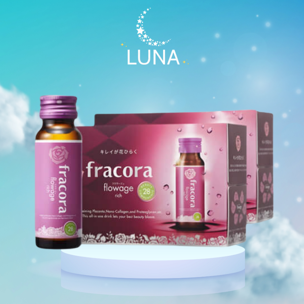 Nước Uống Collagen Fracora Flowage Rich hộp 10 chai x 50ml