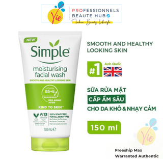 Sữa rửa mặt Simple Moisturising Facial Wash dành cho da khô 150ml