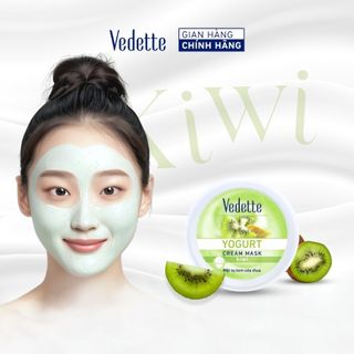 [MUA 2 TẶNG 1 MẶT NẠ 22ML] Mặt nạ kem sữa chua Vedette Kiwi 120ml (TPM142)