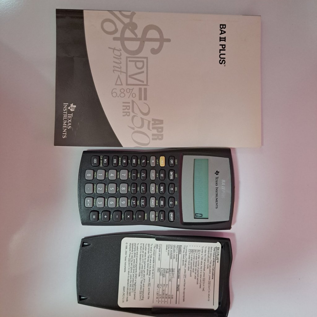 Texas Instruments BA II Plus máy tính tài chính (PASS MỚI 85%)