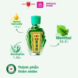 Dầu Xanh Con Ó Eagle Brand 3ml - Giảm Nhanh Đau Nhức, Phòng Tránh Cảm Lạnh