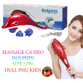 Máy massage cầm tay cá heo loại lớn 3 đầu
