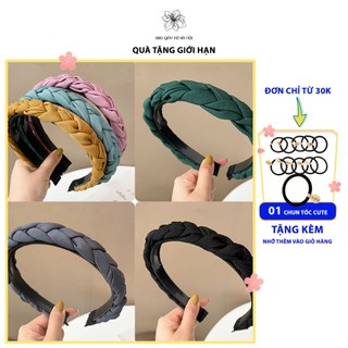Bờm băng đô tết bện kiểu dáng thanh lịch hottrend