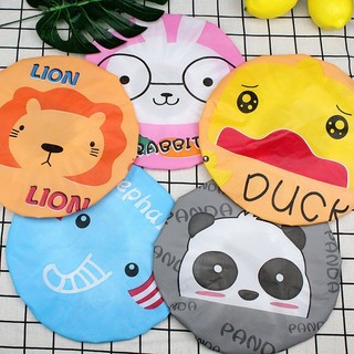 Mũ tắm trùm tóc , nón ủ tóc, mũ chụp đa năng chống nước siêu bền hình thú dễ thương