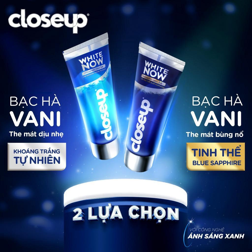 Combo 3 Kem đánh răng Closeup White Now +  Bộ 6 bàn chải Closeup Precision Clean siêu mềm