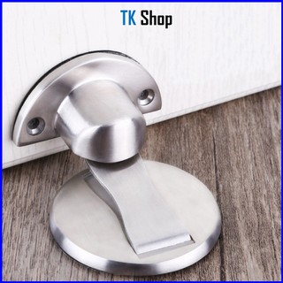 Chặn cửa nam châm hít tự động chống va đập,bằng hợp kim kẽm chống rỉ sử dụng keo 3M hoặc bắt vít (kèm 2 phụ kiện) - 006
