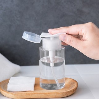 Chai lọ chiết nước tẩy trang 100ml, 150ml, 200ml, vỏ nhựa pet đựng toner có nút nhấn tiện lợi 88821