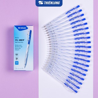 Hộp 20 cây bút bi xanh thiên long mã tl-027 giá sỉ chính hãng 100%