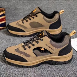 Giày thể thao nam sneaker chất liêu da đế dày thoáng khí, thời trang leo núi chống trống trơn trượt.