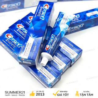 Kem đánh răng crest 3d white advanced whitening toothpaste 147g