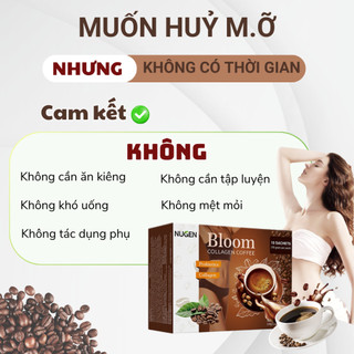 Cafe giảm cân - Bloom coffee giảm mỡ bụng Giảm nhanh 2-4kg chỉ sau 7 ngày cà phê giảm cân cấp tốc