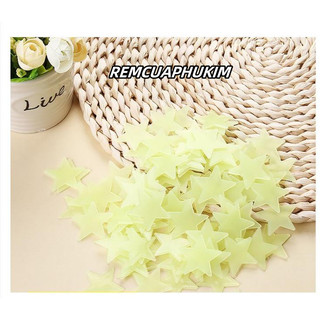 Set 100 ngôi sao dạ quang phát sáng - ngôi sao decor nhà cửa yn6540