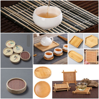 KHAY TRE/ DĨA TRE Khay trà chụp food ,phụ kiện đựng bánh trái, trà coffee mộc mạc đẹp