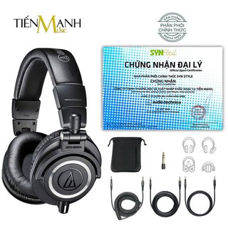 [Chính Hãng, Màu Đen] Tai Nghe Kiểm Âm Audio Technica M50X - Studio Monitor Headphones Professional ATH-M50X ATHM50X